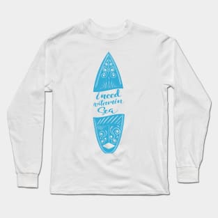 'I Need Vitamin Sea' Ocean Conservation Shirt Long Sleeve T-Shirt